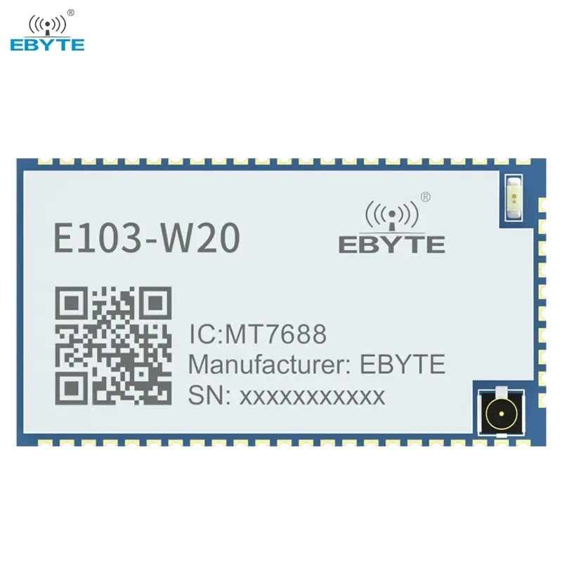 EBYTE E103-W20(7688) MT7628AN IEEE802.11b/g/n 24dBm Serial port to wifi low power consumption wifi modules