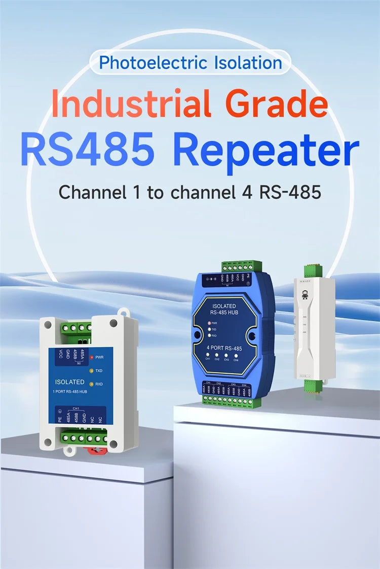 Ebyte E810-R11M 1-way RS-485 to 1-way RS485 Small Size Isolated Repeater HUB EMC Level 3 Standard Optoelectronic Isolation
