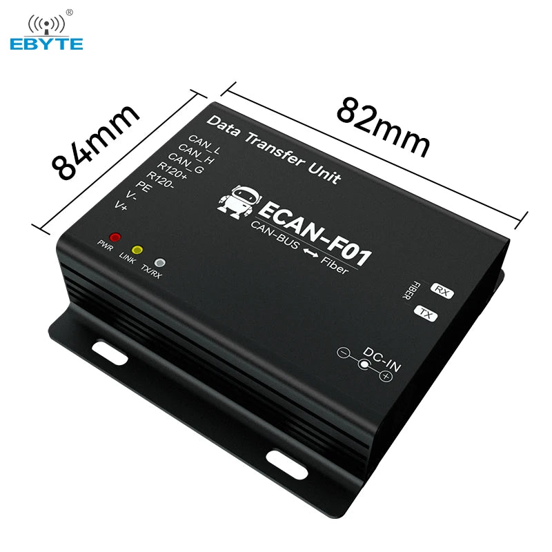 Ebyte OEM ODM ECAN-F01 CAN 2.0 to fiber converter Optical transceiver CAN-BUS to optical cat two-way transmission device