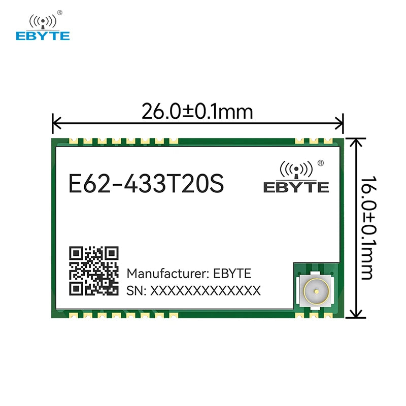 Ebyte E62 Series Full-duplex Automatic Frequency Hopping Wireless Module 433mhz 24ghz Wireless Rf Receiver Module 20/30dBm 1/3km