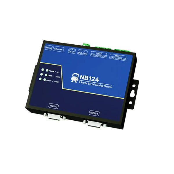 Ebyte NB124 Series Industrial 2-Channel Serial Servers Generation 2 RS485/RS422/RS232 TCP/IP Modbus Serial Port to Ethernet Port