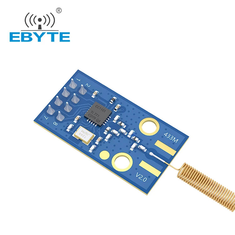 $0.00 Ebyte E07-M1101D-TH TI CC1101 chip 433MHz Rf Module SPI Low Power Spring Antenna Wireless Transmitter Receiver Module For Smart Hotel