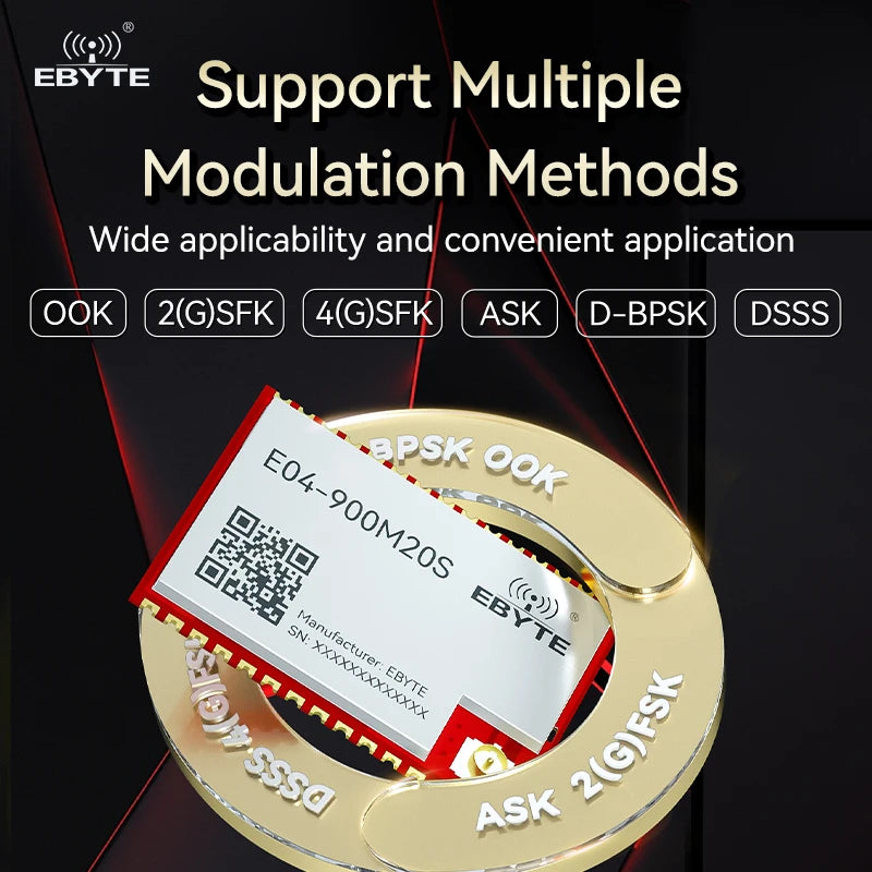Ebyte E04 Series SOC Wireless Communication Module Hardware Module STM32WL33 RF Chip 10/20dBm 433/868/915MHz 2.4 GHz Test Suite
