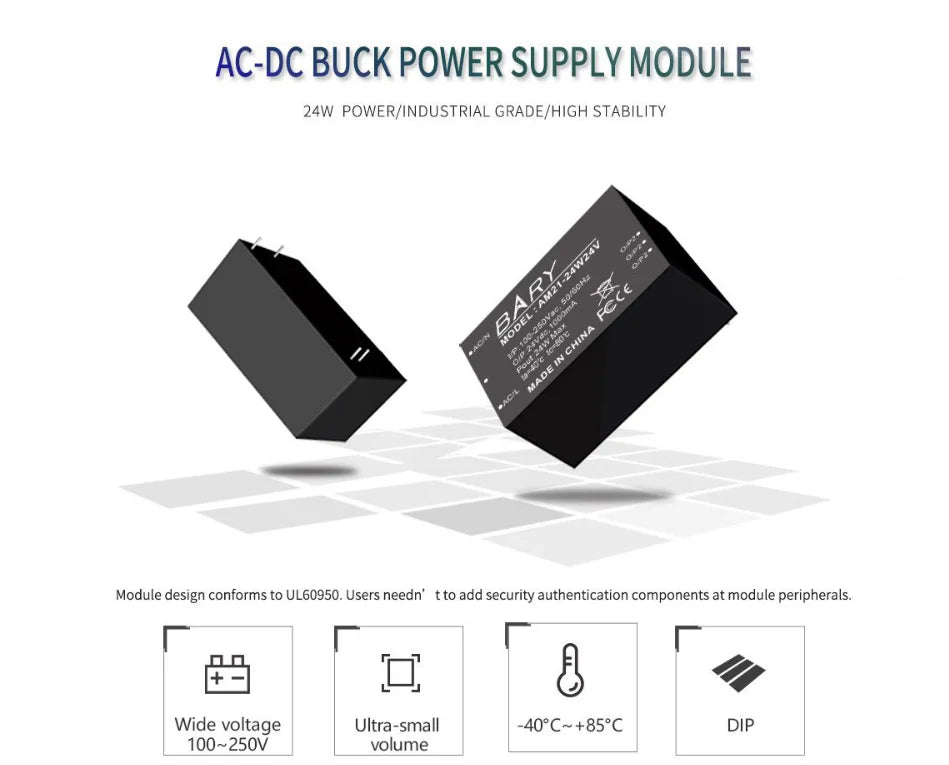 Ebyte AM21-24W12V 12V 24W Short circuit protection step-down power module AC-DC buck power supply wireless module