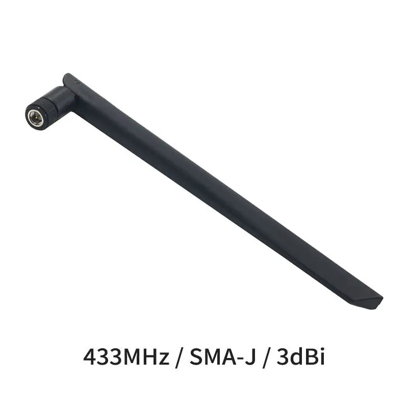 TX433-JKD-20 433Mhz straight rubber antenna communication 3dBi high gain TPEE waterproof antenna