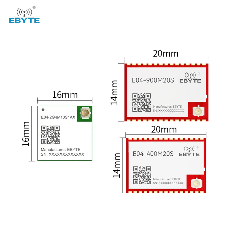 Ebyte E04 Series SOC Wireless Communication Module Hardware Module STM32WL33 RF Chip 10/20dBm 433/868/915MHz 2.4 GHz Test Suite