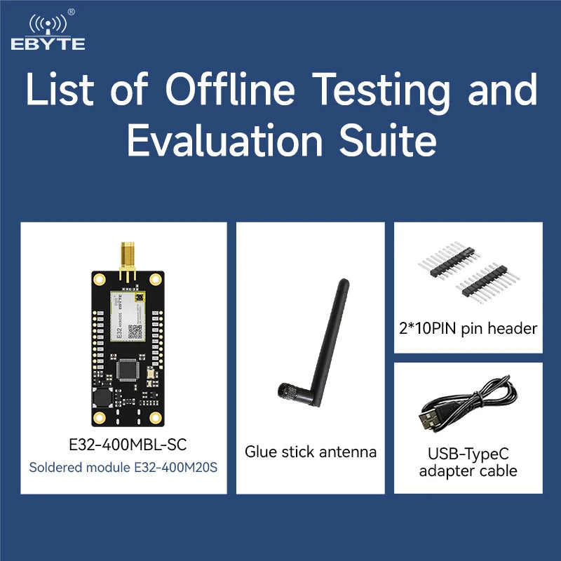 Ebyte E32-400MBL-SC RF transceiver Offline test evaluation kit 433MHz Lora wireless module development and test board