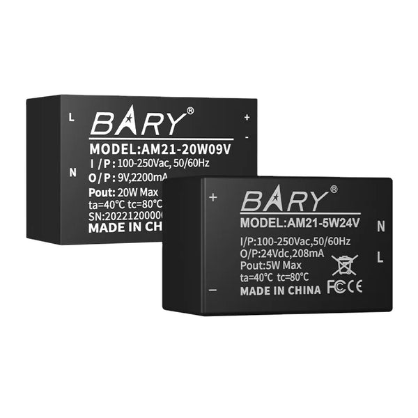 0.1$ Free Sample(Limit 2 pcs per person of all sample models) Ebyte AM21-V Series Industrial Grade AC-DC Isolated Step-down Power Module Supply Lightning protection Circuit 5W 20W 24W