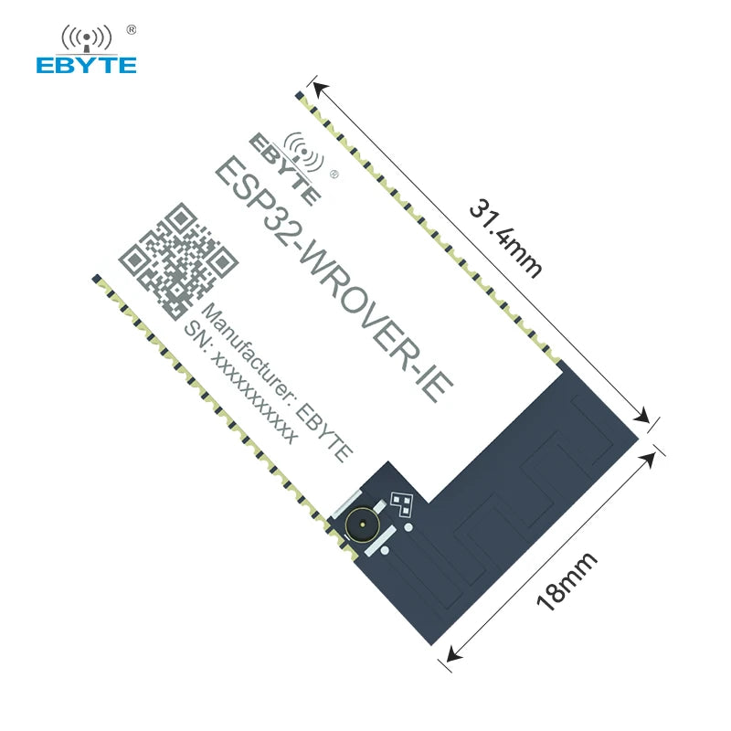 EBYTE OEM ODM ESP32-WROVER-IE  802.11ac wifi module wifi & blue tooth module  uart serial port WiFi module