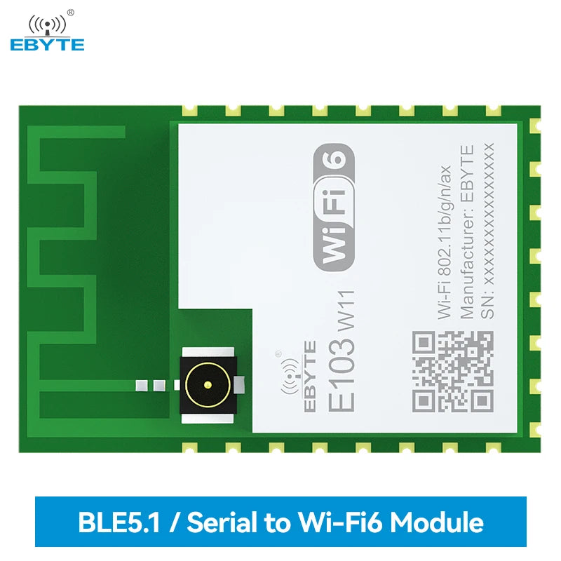 EBYTE E103-W11 Small size Serial communication WiFi 6 and BLE 5.1serial to wifi module wifi 6 module