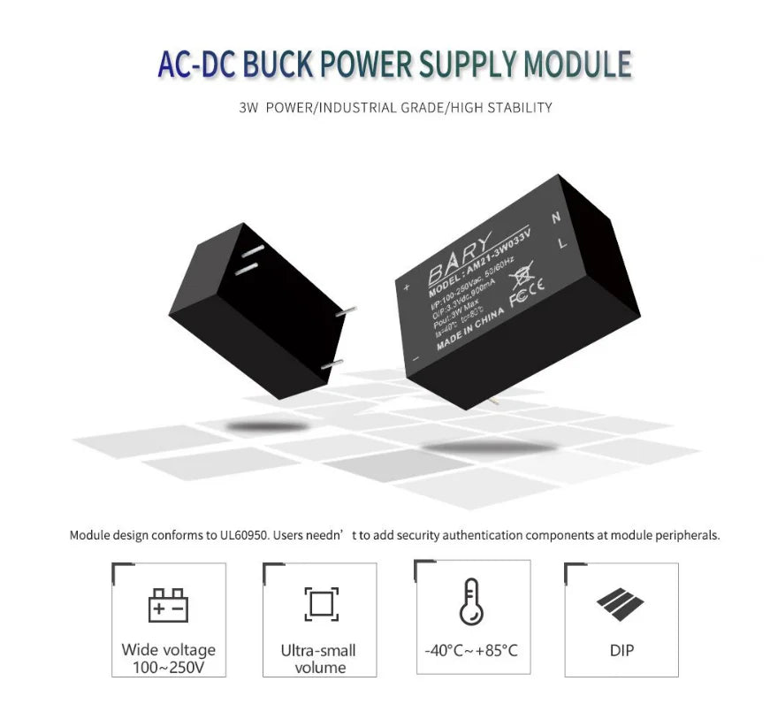 Ebyte AM21-3W05V 5V 3W Short circuit protection step-down power module AC-DC buck power supply wireless module