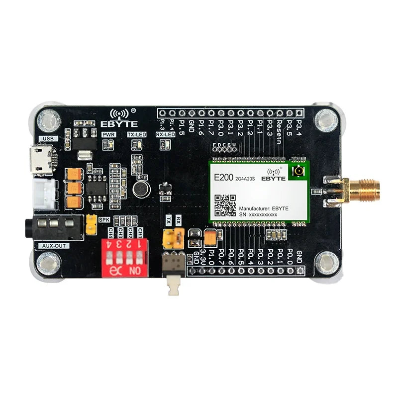 E200-2G4A20S-TB long-distance real-time voice communication wireless audio transmission module development board USB interface