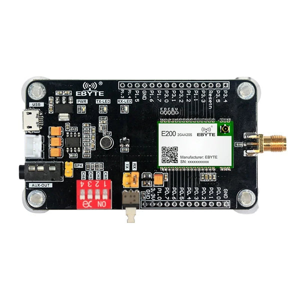 E200-2G4A20S-TB long-distance real-time voice communication wireless audio transmission module development board USB interface