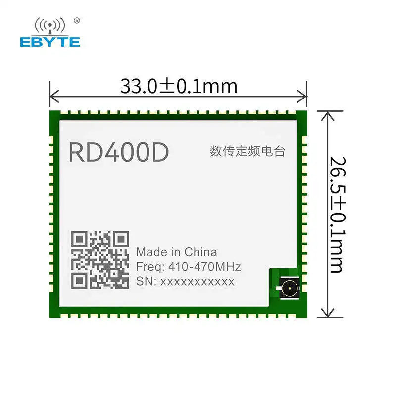 Ebyte RD400D TI CC1200 UART 5.6Km 410-470MHz 30dBm TRIMTALK/TRIMMARK3/TRANSEOT Module