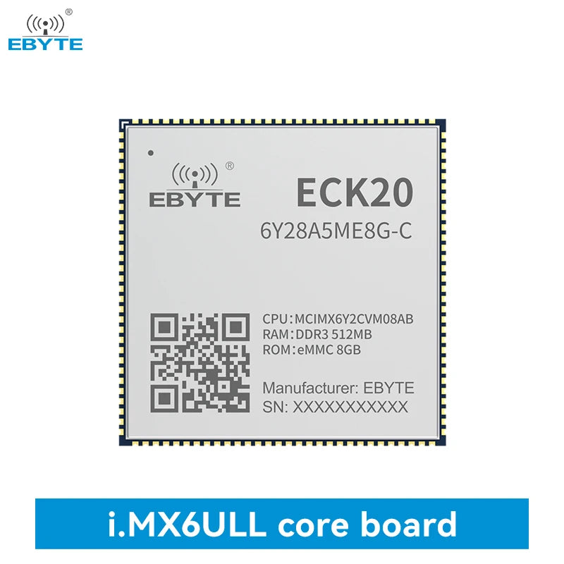 Ebyte ECK20-6Y28A5ME8G-C ARM Dual CAN Ethernet 792MHz 512MB low power MPU design Linux processor i.MX6ULL Embedded core board