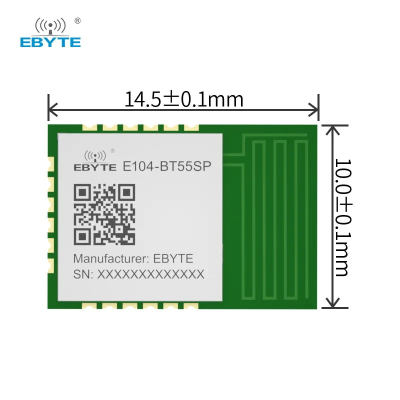 $0.1 Buy 2 (Limit 2)! Pay Shipping Only to Buy E104-BT55SP TI Prix CC2340 chip module transceiver BLE 5.3 beacon ibeacon UART Serial port to 2.4GHz Ble bluetooth module