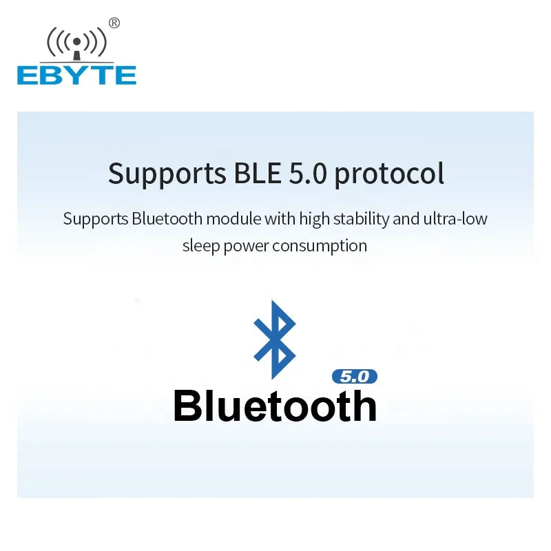 $0.1 Buy 2 (Limit 2)! Pay Shipping Only to Buy Ebyte Price of E104-BT51A TI CC2640 chip BLE 5.0 Module Factory MAC binding beacon ibeacon bluetooth module UART to ble Slave Module PCB Antenna