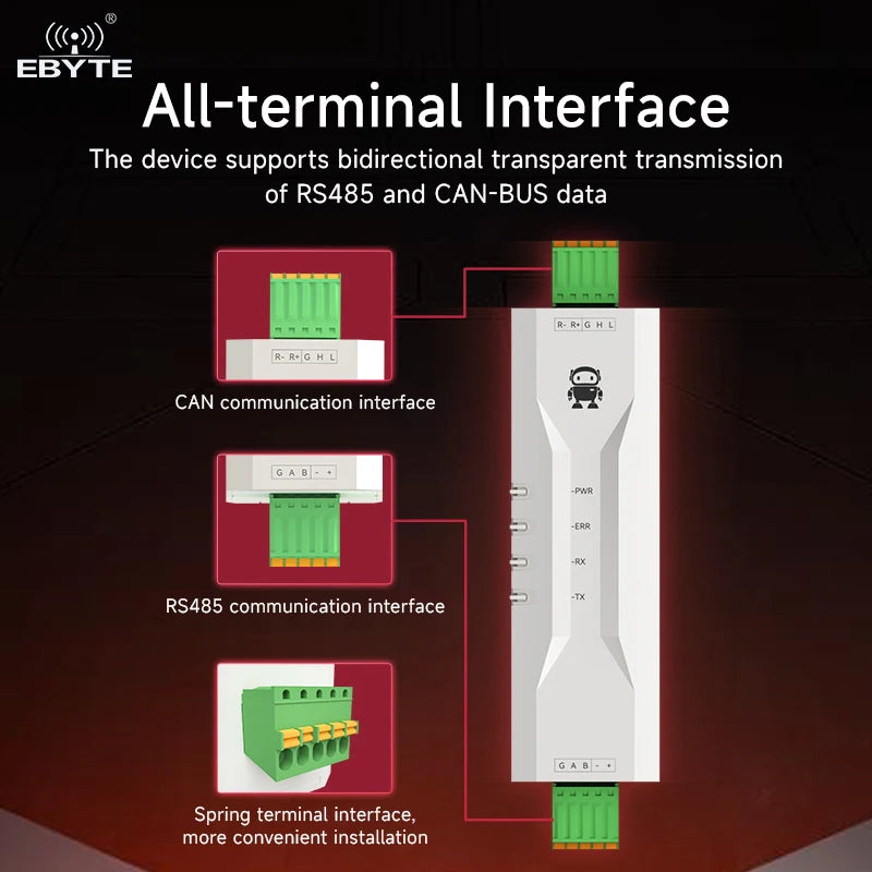 EBYTE OEM/ODM ECAN-101 Rs485 To Canbus Converter Serial Canbus Module Controller Can Switch BUS protocol converter
