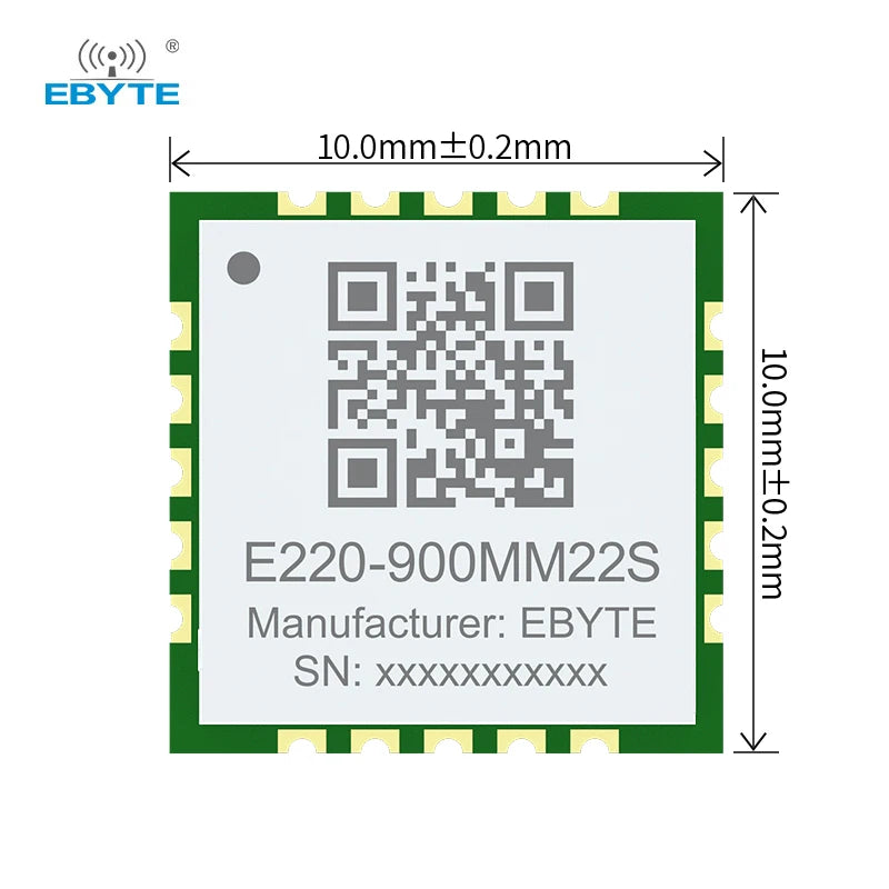 Ebyt E220-900MM22S Minimum size 22dBm lora transmitter receiver module llcc68 lora wireless module lora io module