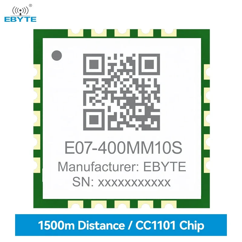 Ebyte E07-400MM10S TI CC1101 chip SMD 1.5km 10dBm TI CC1101 chip 410-450MHz Rf Transmitter And Receiver Module