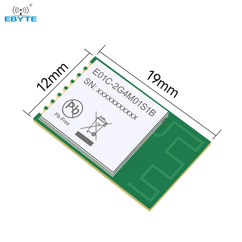 Ebyte E01C-2G4M01S1B Industrial Grade Ci24R1 chip PCB Antenna  High cost-effective 2.4G RF module 2.4GHz SPI SMD Wireless Module