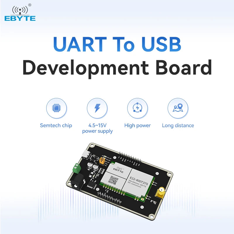 Ebyte E22-400TBH-02 SX1262 LoRa spread spectrum technology 230/433/470MHz frequency band test development board kit