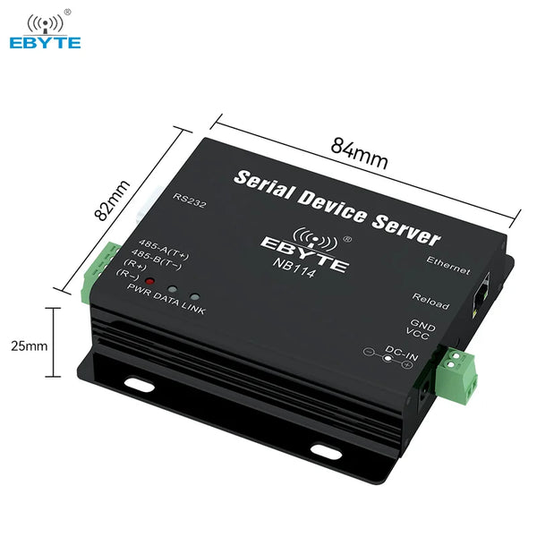 EBTYE OEM/ODM NB114 Factory sales New product Long-distance and efficient Data transparent transmissioSerial to Ethernet server