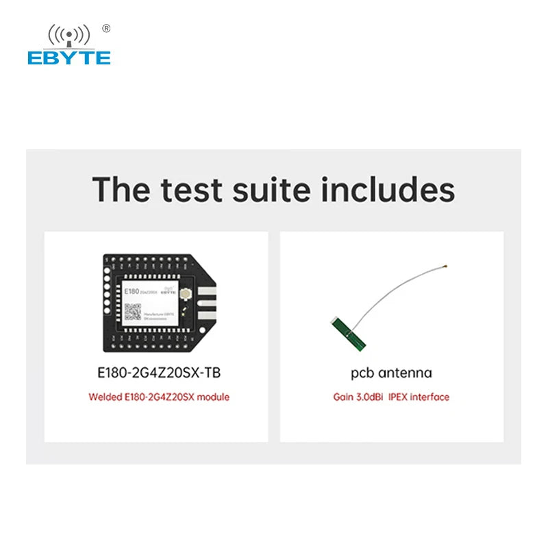 Ebyte E180-2G4Z20SX Zigbee 3.0 module test suite 900hp S3b Apm Flight Control Prsma Antenna Zigbee Wireless Module