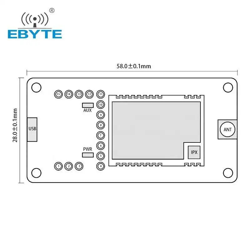 Ebyte E22-230TBH-01 SX1262 LoRa Wireless Serial Port Module 230M Test Board Kits USB Development Board 230MHz Wireless Rf Module Module test