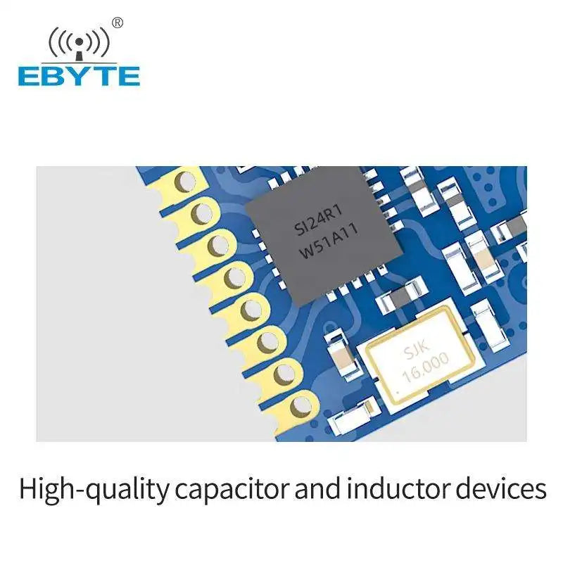 Ebyte OEM ODM E01C-ML01SP2 Si24R1chip Small Size Built-in PCB antenna 20dBm 100mW  SPI RF Module 2.4GHz SMD wireless module