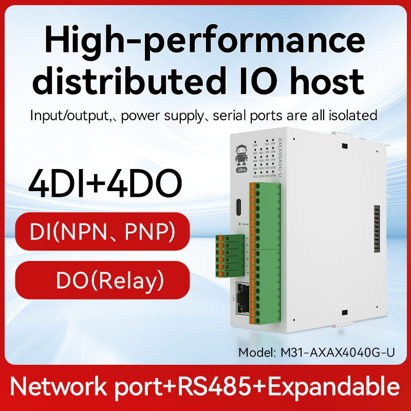 Ebyte M31 Series 4DI+4DO+4AI 8DI+8DO Modbus TCP/RTU RJ45 RS485 Second Generation High Performance Distributed IO Host Extension Modules
