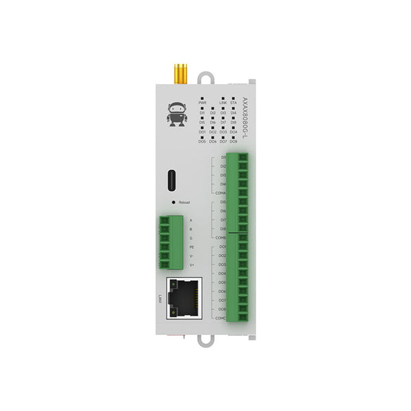 Ebyte M31-AXAX8080G-L Control and acquisition Modbus RTU control LoRa host 8DI+8DO RJ45 RS485 Distributed remote IO module