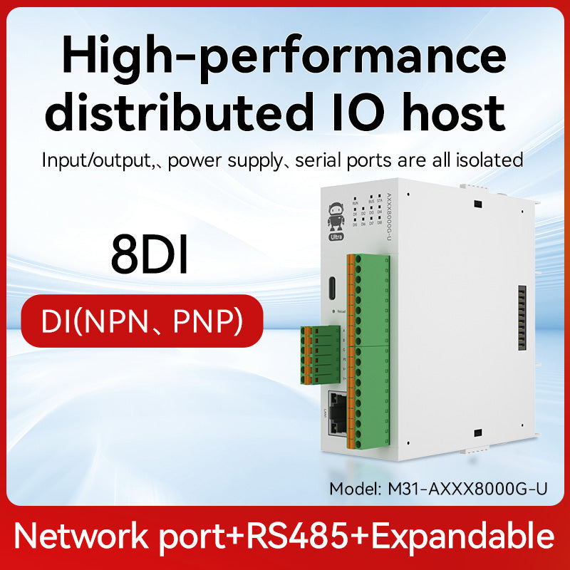 Ebyte M31 Series 4DI+4DO+4AI 8DI+8DO Modbus TCP/RTU RJ45 RS485 Second Generation High Performance Distributed IO Host Extension Modules