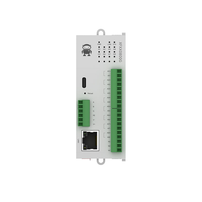 Ebyte 8AI differential current M31-XFXX0800G host Support Modbus TCP/RTU RJ45/RS485 Distributed remote IO wireless module