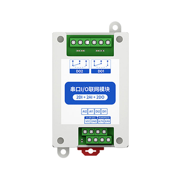 RS485 2DI+2AI+2DO MA01-AACX2220 ModBus RTU E/A-Netzwerkmodule mit seriellem Anschluss für SPS/Touch-Display 2 Schaltausgang Watchdog