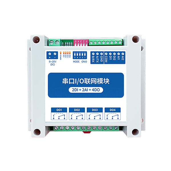 IOT RS485 MA01-AACX2240 Сетевые модули ввода-вывода ModBus RTU с последовательным портом 4 Коммутационный выход 2DI+2AI+4DO Контроль стабильности для ПЛК