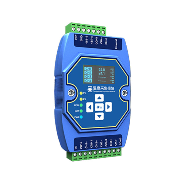 EBYTE ME31-XDXX0400 Temperature Acquisition Module 4-way PT100 RTD Ethernet RS485 With OLED Display Screen Support Modbus