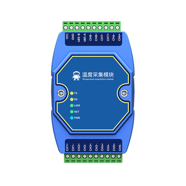 EBYTE ME31-XDXX0800-485 8-Way PT100 RTD Temperature Acquisition Module RS485 High Precision Module Support Modbus DC 8~28V