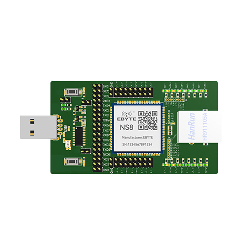 Ebyte NS8-TB RJ45 and TTL data transmission TCP/UDP IPv4 serial to ethernet module Uart To Ethernet Module Test board