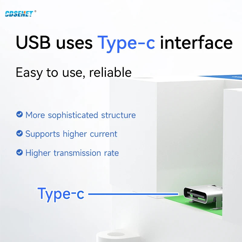 Ebyte E810-U21S USB to Serial Converter 2 Serial Ports RS485 FT4232H Industrial Grade EMC Protection Rail Installation