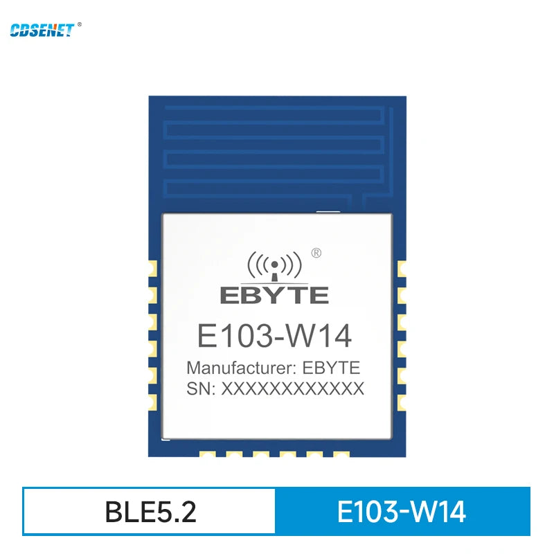 BLE5.2 2.4GHz WiFi Serial Port Module Dual Mode MQTT AT Command CDSENT E103-W14 Low Power Consumption HTTP/TCP/UDP PCB Antenna