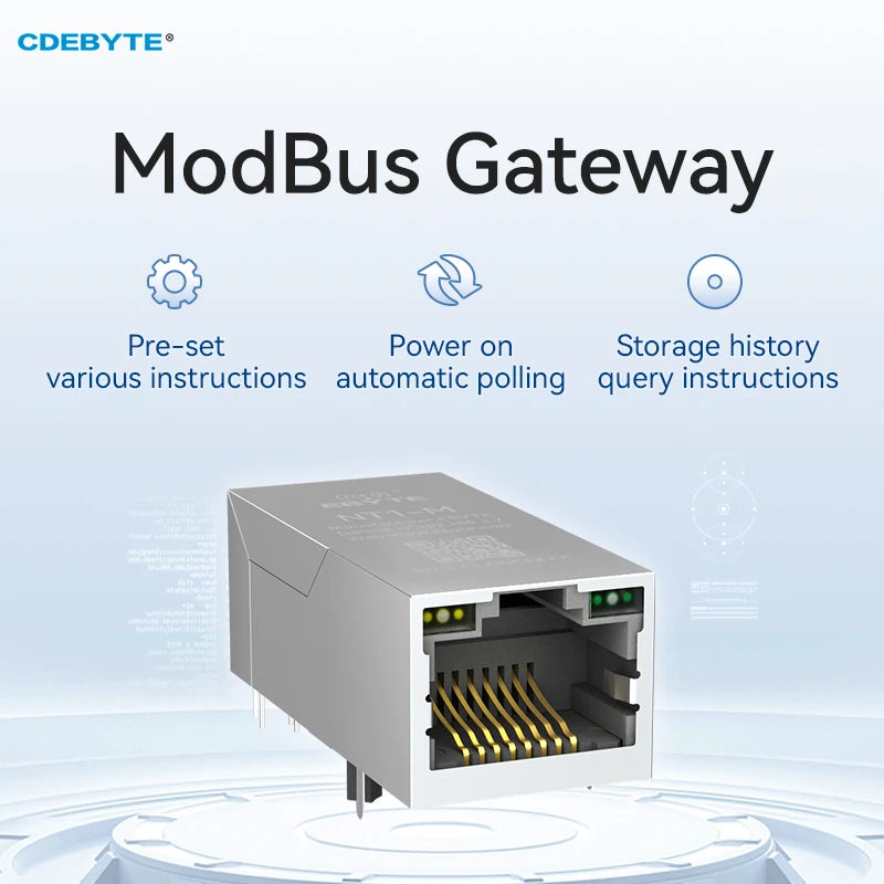 EBYTE NT1-M TTL Serial to Ethernet 10M Serial to Network Port RJ45 Ultra Small Size Modbus Gateway TCP to RTU IoT MQTT