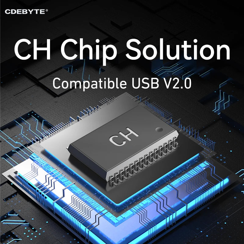 EBYTE E810-U21C CH342F Industrial Grade USB To 2-way RS485 Converter Module High Protection EMC Protection DC4.5~5.5V Type-C