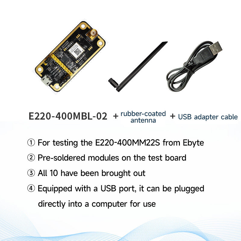 llcc68 lora module testing board cdebyte... Ebyte E220-900MBH-SC LLCC68 chip Offline test evaluation kit LORA ...