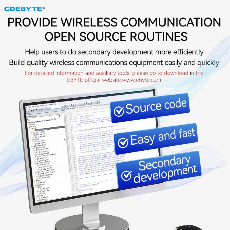 Ebyte E04-400M20S Wireless Module 433MHz STM32WL33 RF Transceiver SoC Low Power Consumption 3.5KM 20dBm Small Size SMD Module