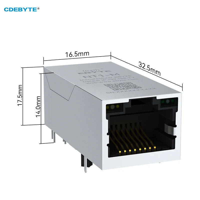 EBYTE NT1-M TTL Serial to Ethernet 10M Serial to Network Port RJ45 Ultra Small Size Modbus Gateway TCP to RTU IoT MQTT