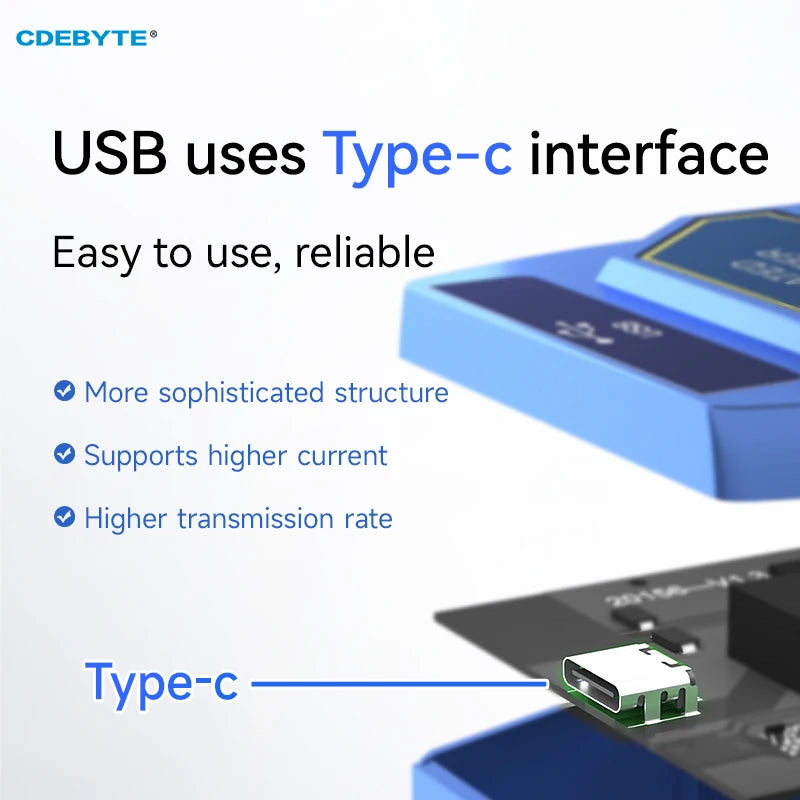 EBYTE E810-U41C USB to RS-485 Serial Port Converter 4 Serial Ports USB-C Interface High Protection 6M Rate Industrial Grade