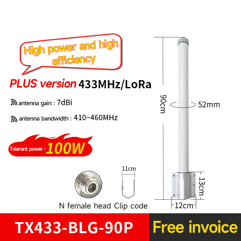 Ebyte Omnidirectional Fiberglass Antenna High Gain 230/433/470/915/868MHz Long Communication Distance for LoRa Modules  Gateways