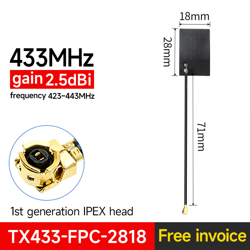 Ebyte FPC PCB Built-in Antenna 433/868/915MHz 2.4/5.8GHz Small Size Reliable Performance UFL Stable signal Module Installation