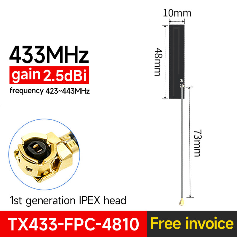 Ebyte FPC PCB Built-in Antenna 433/868/915MHz 2.4/5.8GHz Small Size Reliable Performance UFL Stable signal Module Installation